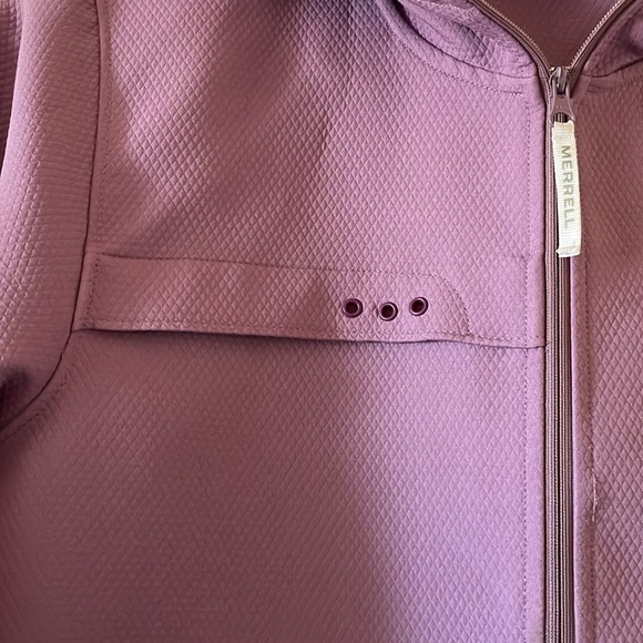 Merrell mauve pink hiking jacket with hood hoodie zip up - Picture 2 of 6